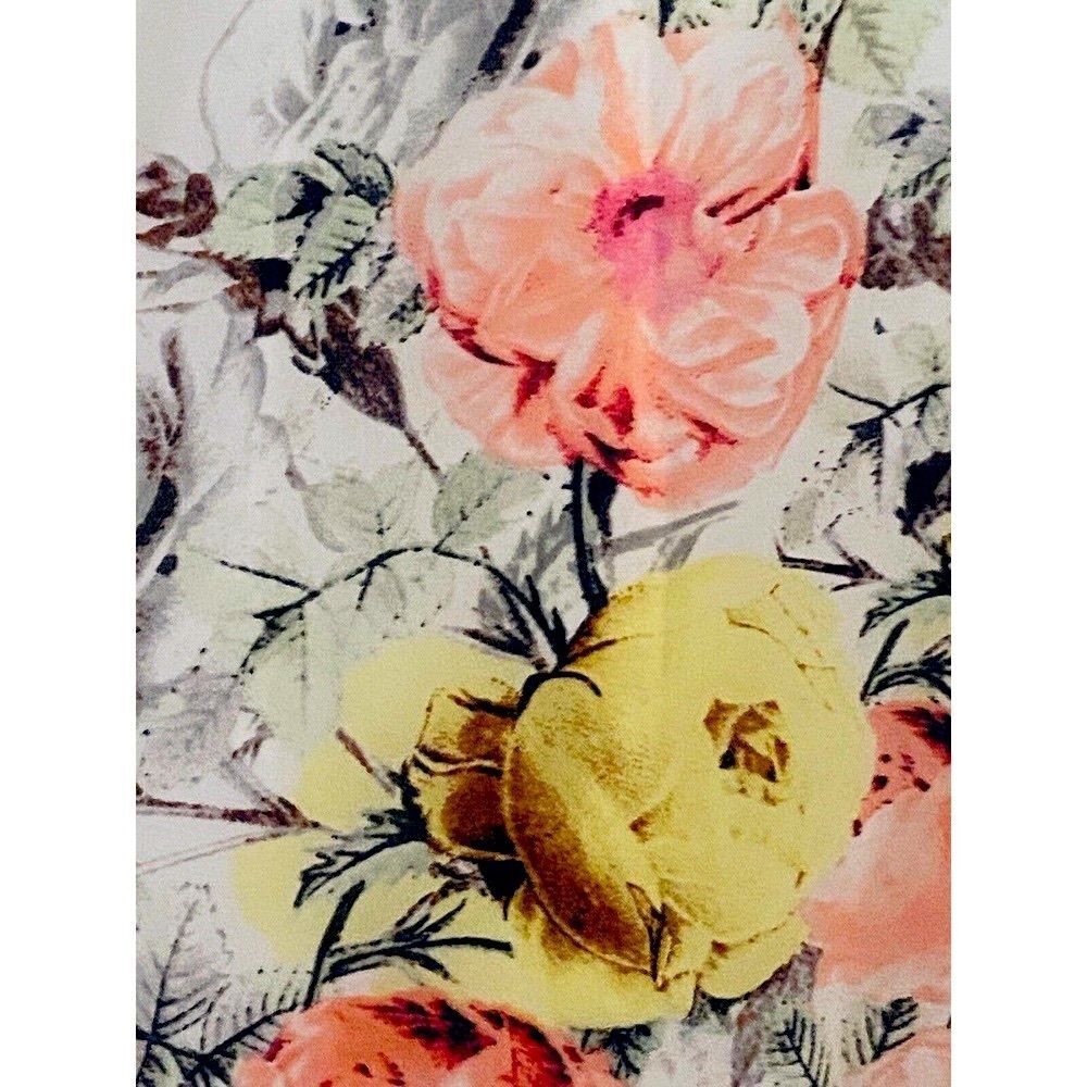 INC White Floral Chiffon Slitted Wrap Cruise Brunch Church Summer Maxi Dress. 2X - Picture 3 of 13